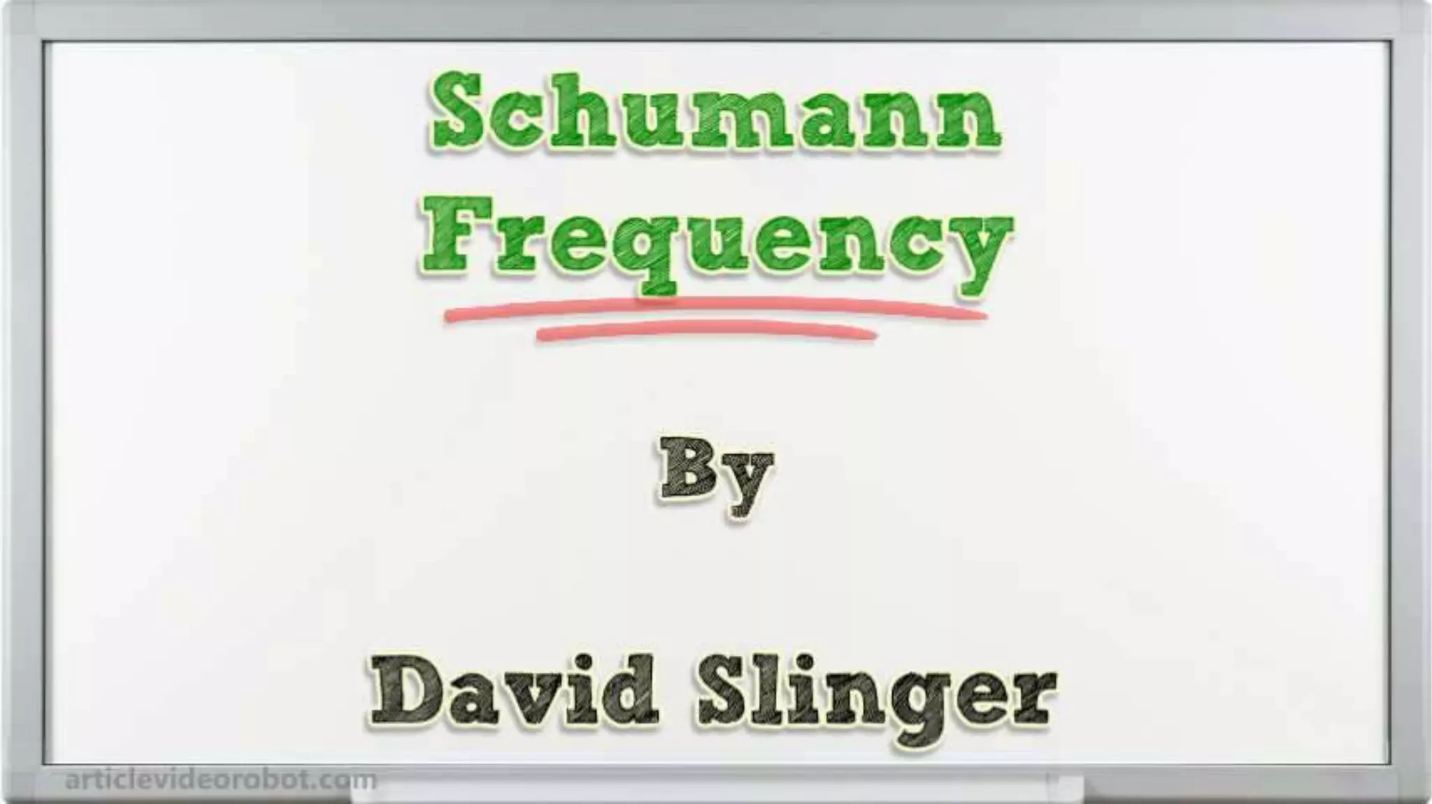 Schumann Frequency PPT