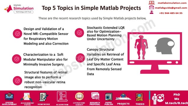 Simple MATLAB Projects Research Guidance | PPT