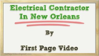 Electrical Contractor In New Orleans 504 338-4891