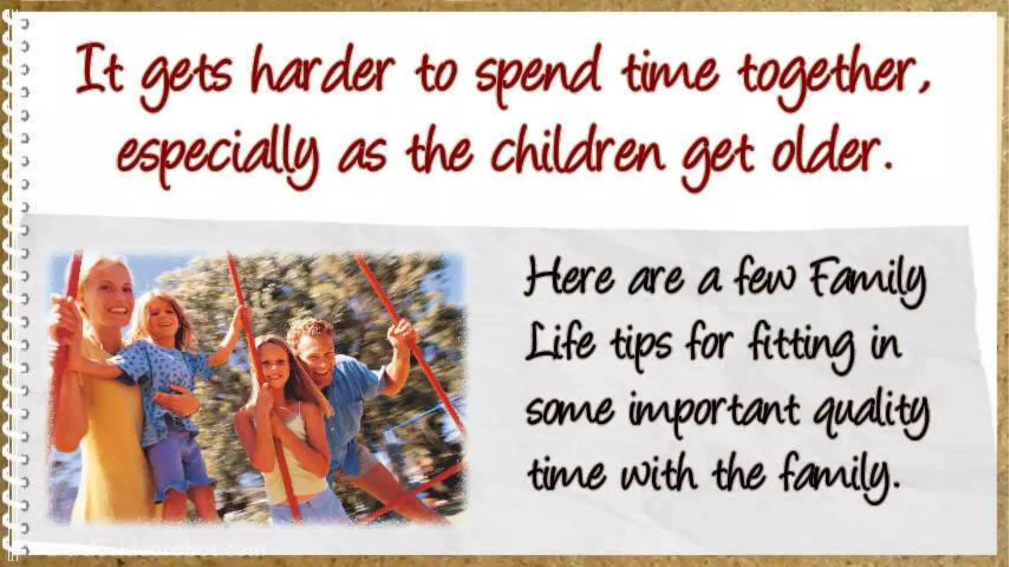 4 Tips On How To Find More Family Time