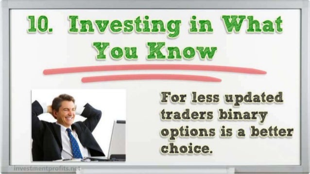 Why invest in binary options