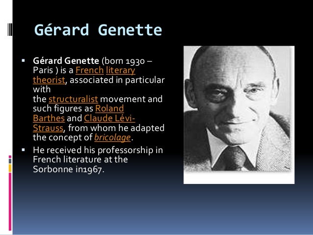 Geragd Gete S Narratology