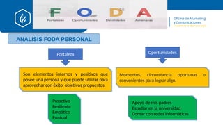 analisis foda para estudiantes y que mejorar | PPTX