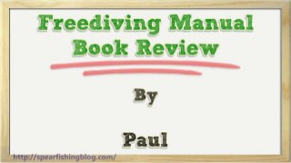 Freediving Manual Book Review