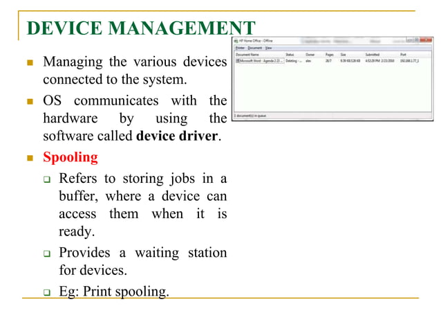 Functions of Operating Systems | PPT