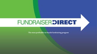 Themost profitable no-hasslefundraising program
 