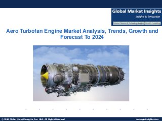 © 2016 Global Market Insights, Inc. USA. All Rights Reserved www.gminsights.com
Aero Turbofan Engine Market Analysis, Trends, Growth and
Forecast To 2024
 