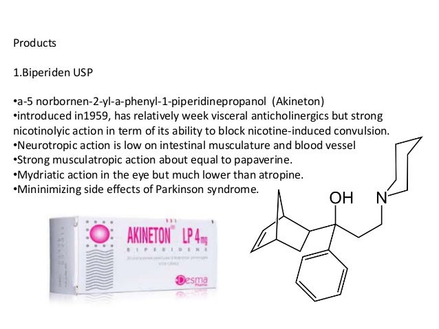 Procyclidine Side Effects