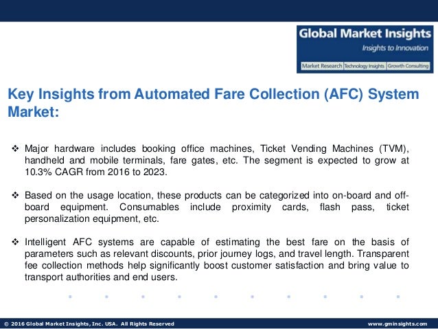 afc automatic fare collection system industry Automated fare collection (afc) system market - global industry analysis and forecast 2015 - 2021 china china and india are focusing on building better commutation facilities such as high speed train, metro train and mono rail. afc automatic fare collection system industry Automated fare collection (afc) system market - global industry analysis and forecast 2015 - 2021 china china and india are focusing on building better commutation facilities such as high speed train, metro train and mono rail.