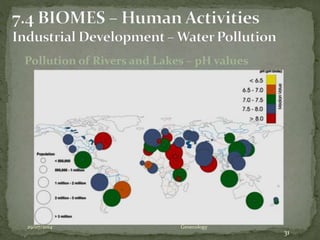 Pollution of Rivers and Lakes – pH values
29/07/2014 Geoecology
31
 