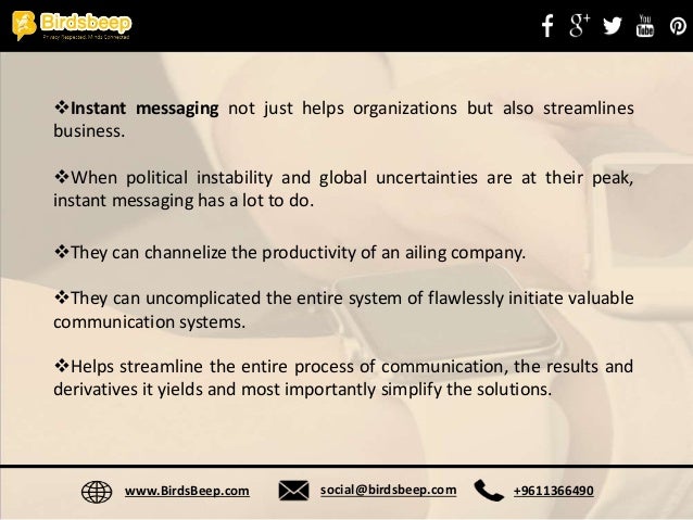 Instant Messaging For Business Pros And Cons Instant Messaging For Business Pros And Cons