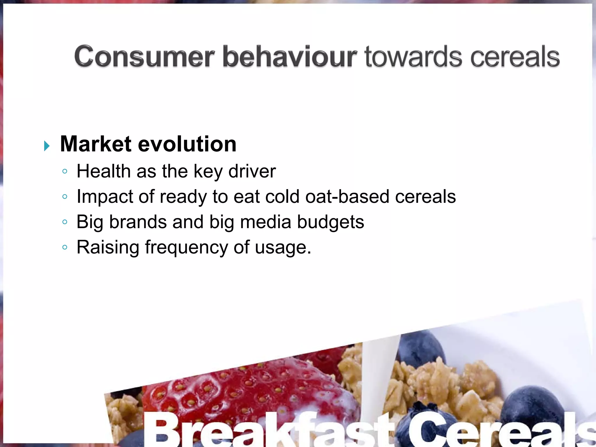 CMD Presentation - Breakfast Cereals | PDF