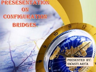 PRESESENTATION ON  CONFIGURATION BRIDGES. Presented  By: SWASTI ARYA 