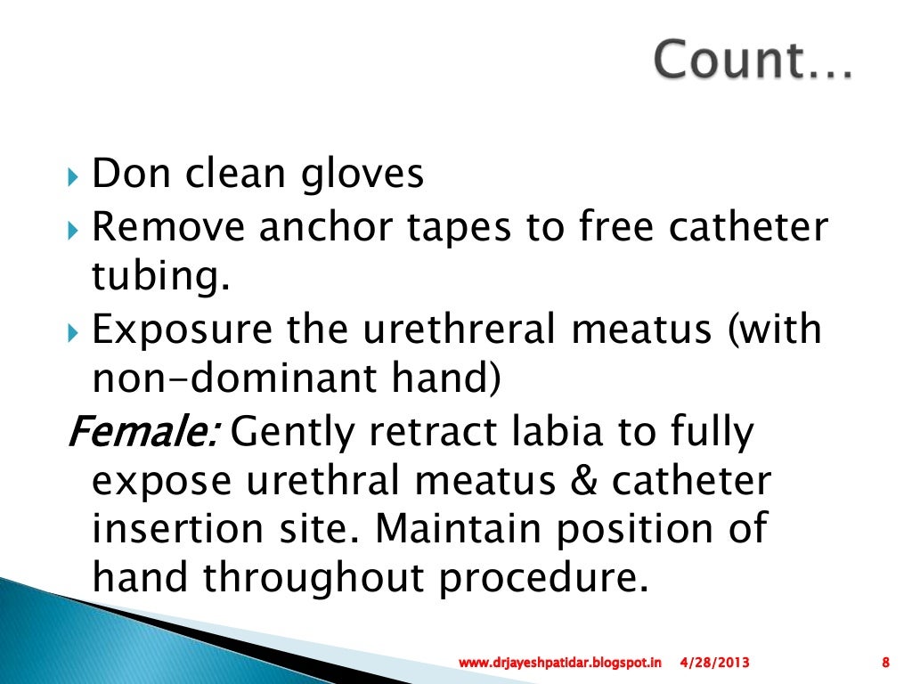 Ppt. catheter care