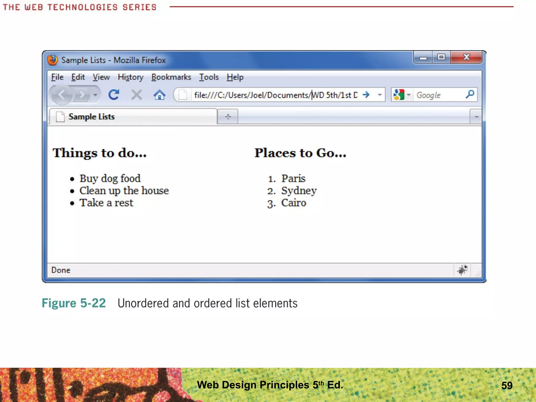 59Web Design Principles 5th
Ed.
 