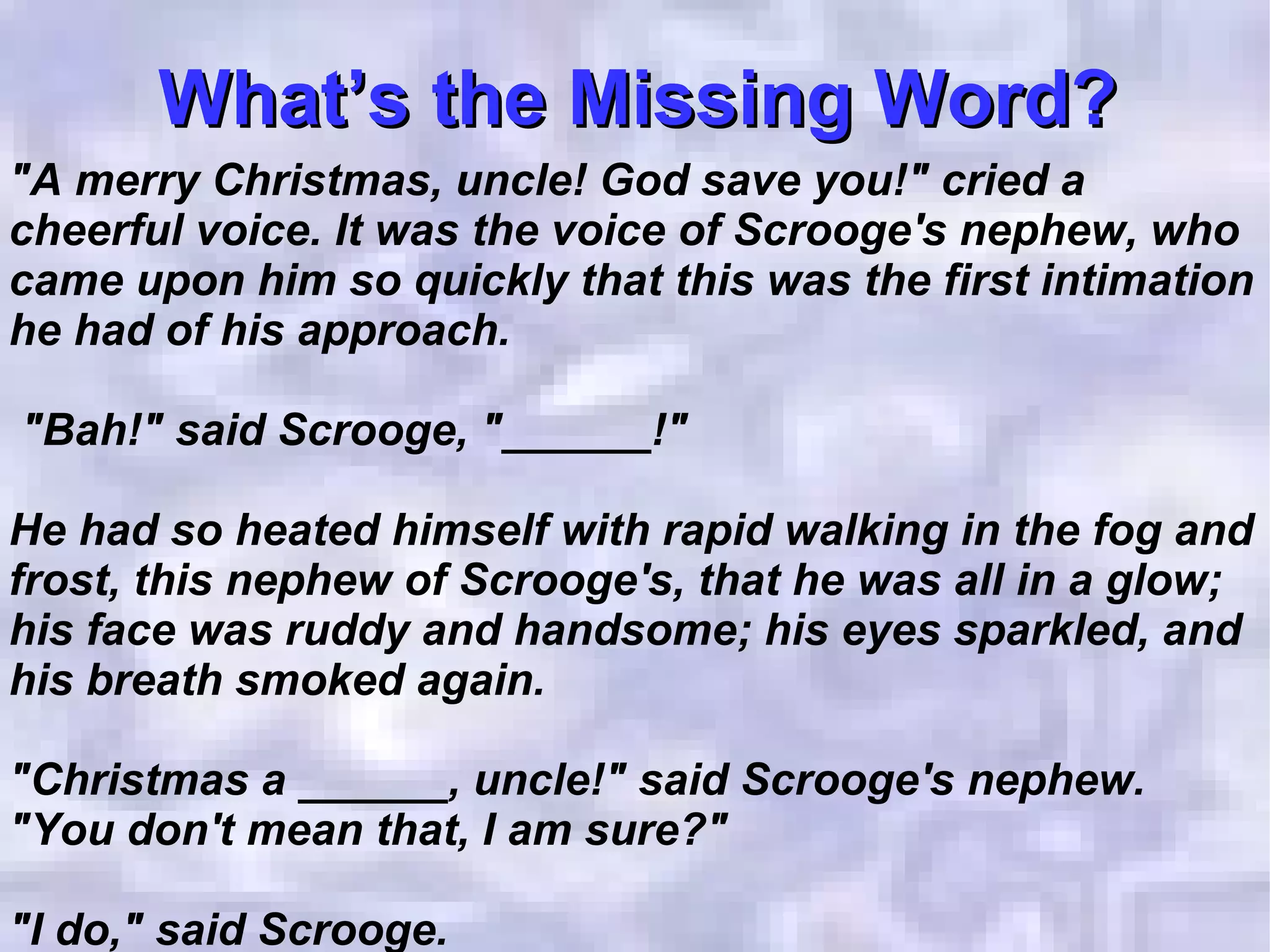 Ppt christmas carol | PPT