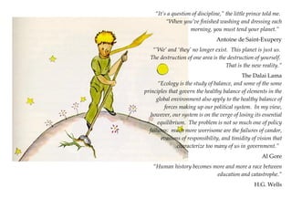 “ It’s a question of discipline,” the little prince told me.  “When you’ve finished washing and dressing each morning, you...