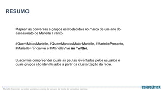 CONTEXTO
Marielle era mulher negra, bissexual e “cria da maré” foi eleita vereadora
pelo PSOL no pleito de 2016 na cidade ...