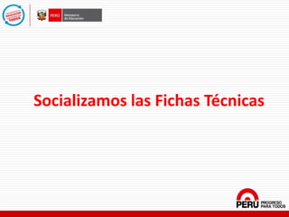 Socializamos las Fichas Técnicas
 
