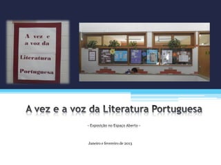 Janeiro e fevereiro de 2013
 