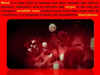 HUMAN CIRCULATORY SYSTEM CHAPTER 8 - CBSE BIOLOGY CLASS-VII