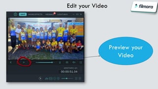 Preview your
Video
Edit your Video
 