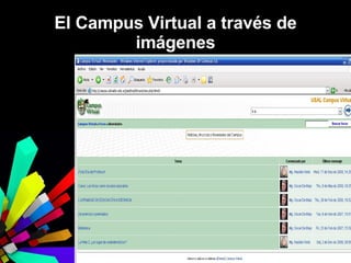 El Campus Virtual a través de imágenes 