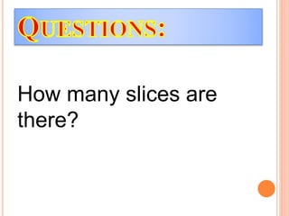 How many slices are
there?
 