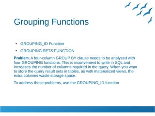 Oracle SQL Advanced | ODP