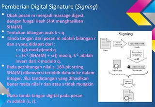 DIGITAL SIGNATURE ALGORITHM (DSA) | PPTX