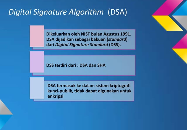 DIGITAL SIGNATURE ALGORITHM (DSA) | PPT
