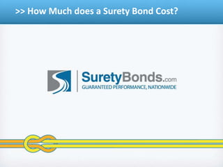 > > How Much does a Surety Bond Cost? 