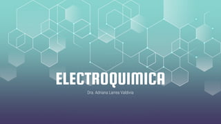 ELECTROQUIMICA
Dra. Adriana Larrea Valdivia
 