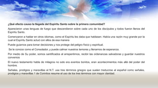 PPT - EL Espiritu Santo en la Iglesia del siglo I.pptx
