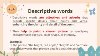 Red Descriptive Words PPT- ENG7_QUARTER1_LESSON1_WEEK1. IMAGERY -DESCRIPTIONS pptx.pptx