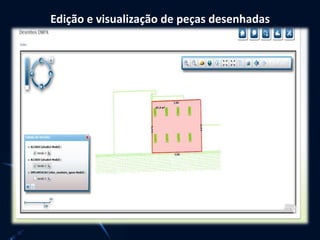 Edição e visualização de peças desenhadas
 