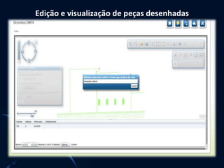 Edição e visualização de peças desenhadas
 