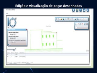 Edição e visualização de peças desenhadas
 