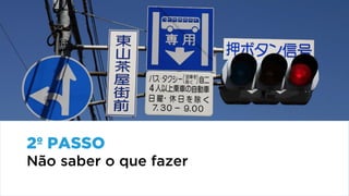 2 – PASSO
Não saber o que
fazer para atingir
a Meta
2º PASSO
Não saber o que fazer
 