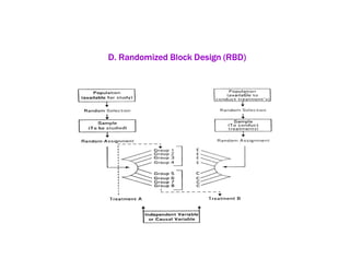 D. Randomized Block Design (RBD)
 