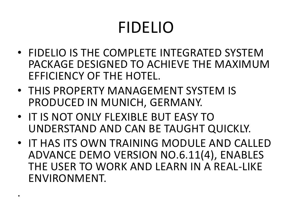 PPT FIDELIO