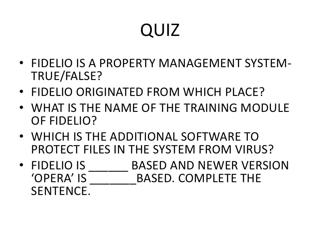 PPT FIDELIO