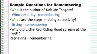 Remembering Sample Questions PPT-Final.pptx