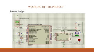 WORKING OF THE PROJECT
Proteus design:-
 
