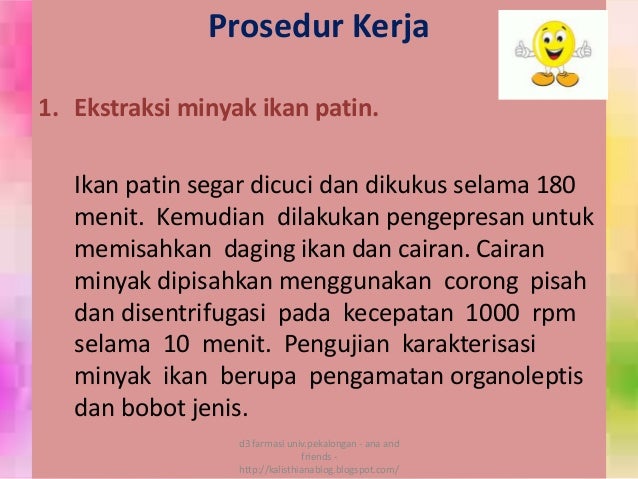 ppt formulasi mikroemulsi minyak ikan patin tekfar ppt formulasi mikroemulsi minyak ikan patin tekfar