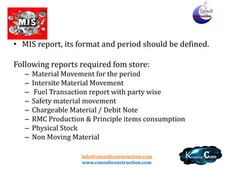 Internal Controls at Construction Site | PPTX