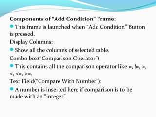 GUI for MySQL | PPT