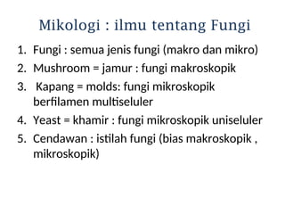 Jamur Multiseluler PPT-IA.-Mikologi-PENDAHULUAN Jamur Mikologi.ppt