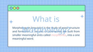 Understanding Morphological Labeled Bracketing in Linguistics: Word ...