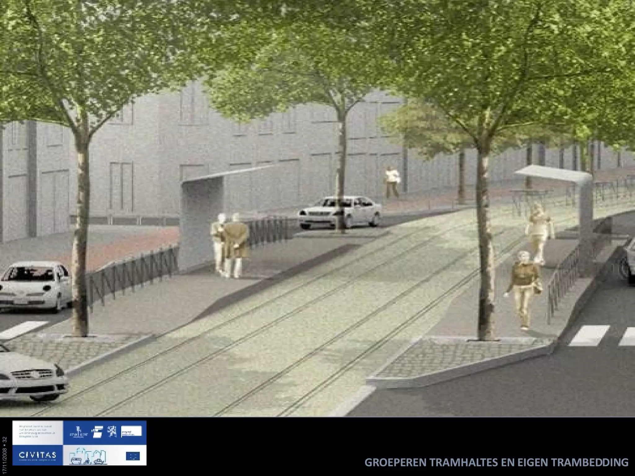 GROEPEREN TRAMHALTES EN EIGEN TRAMBEDDING 